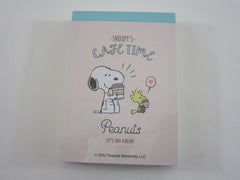 Cute Kawaii Peanuts Snoopy Mini Notepad / Memo Pad Kamio - G Cafe Time - Stationery Designer Paper Collection