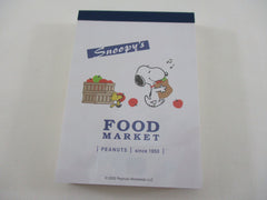 Cute Kawaii Peanuts Snoopy Mini Notepad / Memo Pad Kamio - D Food Market - Stationery Designer Paper Collection