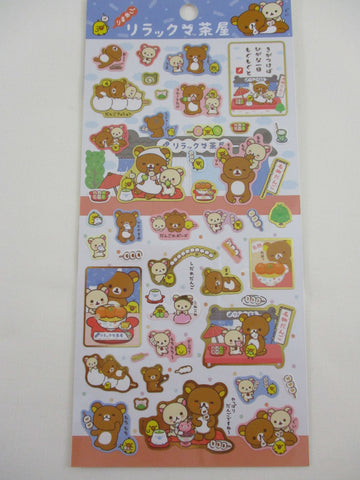 Cute Kawaii San-X Rilakkuma Bear Sticker Sheet 2016 - B - for Planner Journal Scrapbook Craft