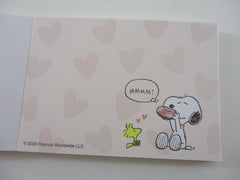 Cute Kawaii Peanuts Snoopy Mini Notepad / Memo Pad Kamio - O Donuts - Stationery Designer Paper Collection