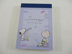 Cute Kawaii Peanuts Snoopy Mini Notepad / Memo Pad Kamio - L Stars - Stationery Designer Paper Collection