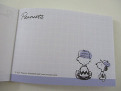 Cute Kawaii Peanuts Snoopy Mini Notepad / Memo Pad Kamio - K Reading - Stationery Designer Paper Collection