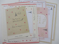 Cute Kawaii Kamio Hearts Full of Joy Letter Sets - Stationery Writing Paper Envelope