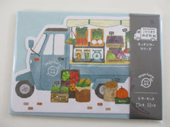Cute Kawaii MW Food Truck Farmers Market Series Letter Set Pack - Vegie Farm Vegetables - Stationery Writing Paper Penpal Collectible