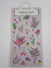 Cute Kawaii Mind Wave Flower Parlor Salon de Fleur Sticker Sheet - F - for Journal Planner Craft Organizer Calendar Garden Spring Nature