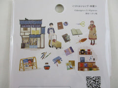 Cute Kawaii BGM Linen Paper Sticker Series Flake Stickers Sack - Bookstore - for Journal Agenda Planner Scrapbooking Craft