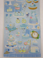 Cute Kawaii Mind Wave Lavish Sweets - Blue Princess Fairy Tale Sticker Sheet - for Journal Planner Craft Organizer