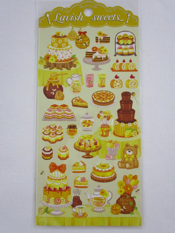 Cute Kawaii Mind Wave Lavish Sweets - Honey Orange Chocolate Sticker Sheet - for Journal Planner Craft Organizer