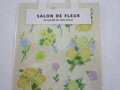 Cute Kawaii Mind Wave Flower Parlor Salon de Fleur Sticker Sheet - G - for Journal Planner Craft Organizer Calendar Garden Spring Nature