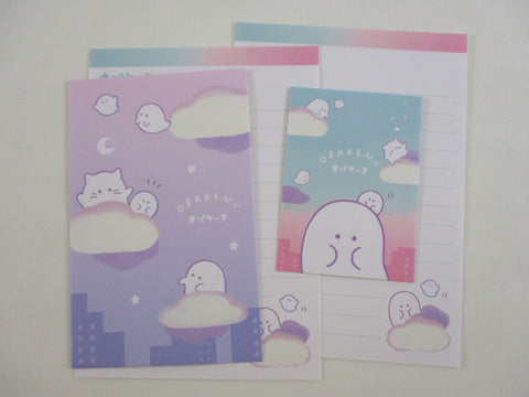 Cute Kawaii Crux Ghost Mini Letter Sets - B -Small Writing Note Envelope Set Stationery