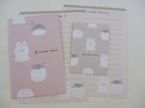 Cute Kawaii Crux Rabbit Mini Letter Sets -Small Writing Note Envelope Set Stationery