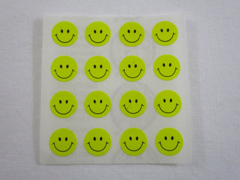 Sandylion Smiley Face Yellow Sticker Sheet / Module - Vintage & Collectible