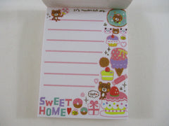 Cute Kawaii  Q-Lia Bear Panda Sweet Mini Notepad / Memo Pad - Stationery Designer Paper Collection