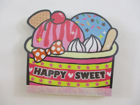 Cute Kawaii Kamio Happy Sweet Ice Cream die cut Mini Notepad / Memo Pad - Stationery Designer Paper Collection