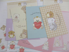 Cute Kawaii Mind Wave Bear My Heart Leap for Joy Letter Sets - Stationery Writing Paper Envelope Penpal