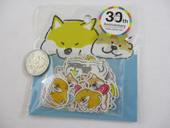 Cute Kawaii Mind Wave 30th Anniversary - Dog Puppy Flake Stickers Sack - for Journal Agenda Planner Scrapbooking Craft