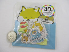 Cute Kawaii Mind Wave 30th Anniversary - Dog Puppy Flake Stickers Sack - for Journal Agenda Planner Scrapbooking Craft