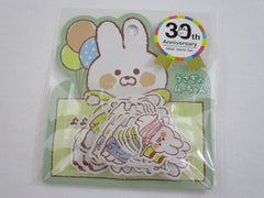 Cute Kawaii Mind Wave 30th Anniversary - Rabbit Flake Stickers Sack - for Journal Agenda Planner Scrapbooking Craft