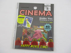 Cute Kawaii MW Hobby Time Flake Stickers Sack - Movie Cinema Time - for Journal Agenda Planner Scrapbooking Craft