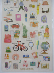 Cute Kawaii Kamio Room Portrait Series Sticker Sheet - Trip Travel Vacation  - for Journal Planner Craft Agenda Organizer Scrapbook