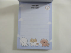 Cute Kawaii Crux Dog Puppies Mini Notepad / Memo Pad - Stationery Design Writing Collection