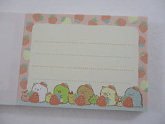 Cute Kawaii San-X Sumikko Gurashi Strawberry Fair Mini Notepad / Memo Pad - A - 2020