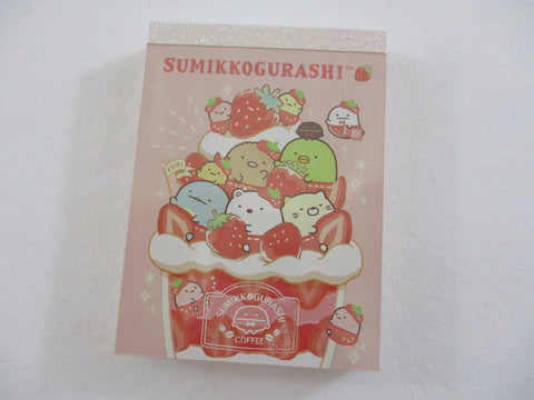 Cute Kawaii San-X Sumikko Gurashi Strawberry Fair Mini Notepad / Memo Pad - C - 2020