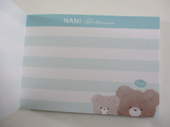 Cute Kawaii Q-Lia Bear Nani Mini Notepad / Memo Pad - Stationery Design Writing Collection