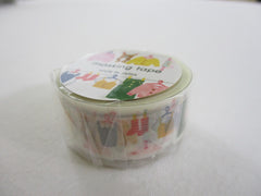 Cute Kawaii Mind Wave Washi / Masking Deco Tape - Outfit Clothings Dress Tops - for Scrapbooking Journal Planner Craft