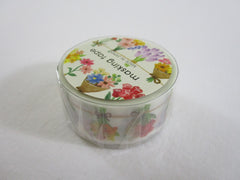 Cute Kawaii Mind Wave Washi / Masking Deco Tape - Flower Bouquet Garden - for Scrapbooking Journal Planner Craft