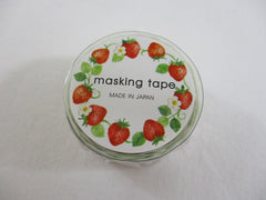 Cute Kawaii MW Washi / Masking Deco Tape - Strawberry Harvest Strawberries - for Scrapbooking Journal Planner Craft