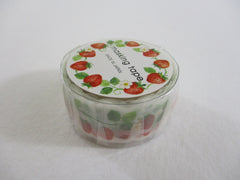 Cute Kawaii MW Washi / Masking Deco Tape - Strawberry Harvest Strawberries - for Scrapbooking Journal Planner Craft