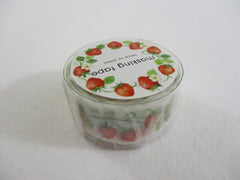 Cute Kawaii MW Washi / Masking Deco Tape - Strawberry Harvest Strawberries - for Scrapbooking Journal Planner Craft