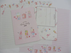 Q-Lia Cheers Party Delicious Fruit Drinks Letter Sets - Stationery Writing Paper Envelopes Penpal