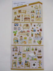Cute Kawaii MW Home Decor Story Series - B - Natural  Sticker Sheet - for Journal Planner Craft