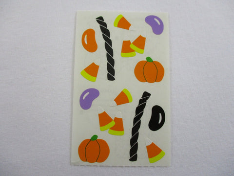 Mrs Grossman Pumpkin Halloween Candies Sticker Sheet / Module - Vintage & Collectible 1994