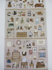 Cute Kawaii MW Home Decor Story Series - E - Brown Chocolate Coffee Sticker Sheet - for Journal Planner Craft