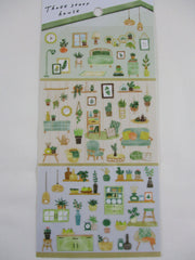 Cute Kawaii MW Home Decor Story Series - F - Green Plants Sticker Sheet - for Journal Planner Craft