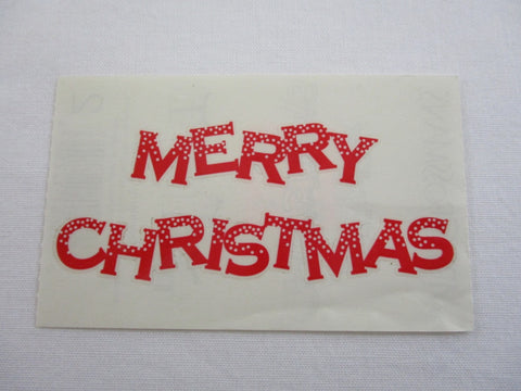 Mrs Grossman Snowy Merry Christmas Sticker Sheet / Module - Vintage & Collectible 2005