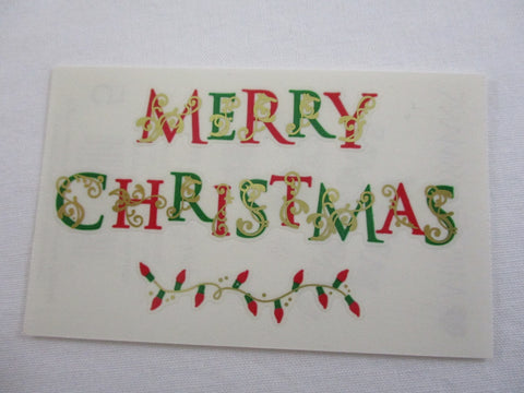 Mrs Grossman Bright Merry Christmas Sticker Sheet / Module - Vintage & Collectible 2009