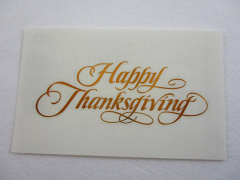 Mrs Grossman Happy Thanksgiving Sticker Sheet / Module - Vintage & Collectible 2000