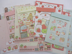 Cute Kawaii San-X Sumikko Gurashi Strawberry Letter Sets - Writing Paper Envelope Stationery Penpal