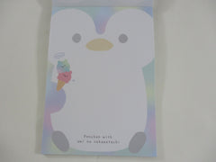 Cute Kawaii  Q-Lia Penguin Yoki na Penchan 4 x 6 Inch Notepad / Memo Pad - Stationery Designer Paper Collection