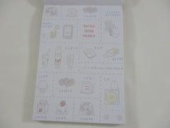 Cute Kawaii  Q-Lia Rabbit Bunny Retro Cafe Cookie Fruit 4 x 6 Inch Notepad / Memo Pad - Stationery Designer Paper Collection
