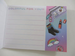 Cute Kawaii Crux Girl Outfit Colorful Mini Notepad / Memo Pad - Stationery Designer Paper Collection