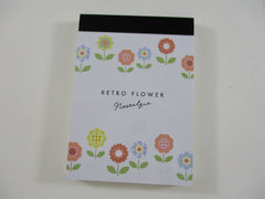 Cute Kawaii Crux Flowers Retro Nostalgia Mini Notepad / Memo Pad - Stationery Designer Paper Collection