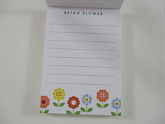 Cute Kawaii Crux Flowers Retro Nostalgia Mini Notepad / Memo Pad - Stationery Designer Paper Collection