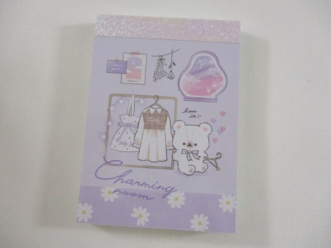 Cute Kawaii Q-Lia Bear Love Girl Mini Notepad / Memo Pad - Stationery Designer Paper Collection