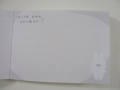 Cute Kawaii Kamio With Animal Series - Bunny Rabbit Mini Notepad / Memo Pad - Stationery Designer Paper Collection