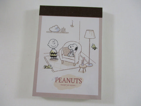 Cute Kawaii Peanuts Snoopy Mini Notepad / Memo Pad Kamio - P My Room - Stationery Designer Paper Collection
